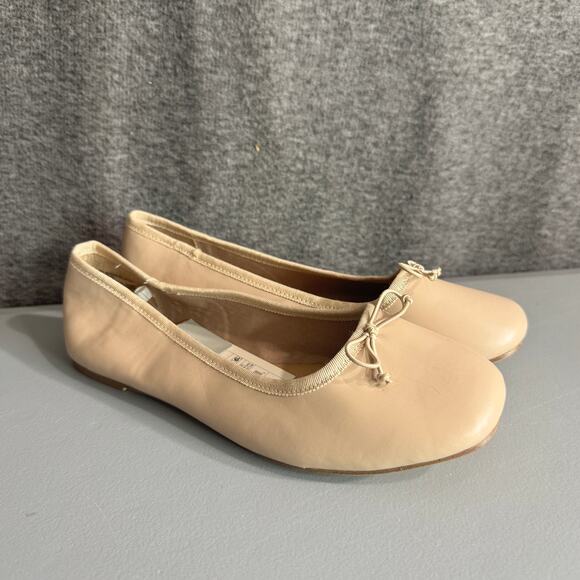 a new day Shoes - a new day Womens Ballerina Flats Shoes Size 6.5 Tan Slip On Comfort Neutral